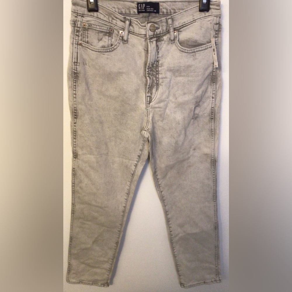NWT Gap Gray wash high rise vintage denim Jeans size 8/29 - Picture 3 of 6